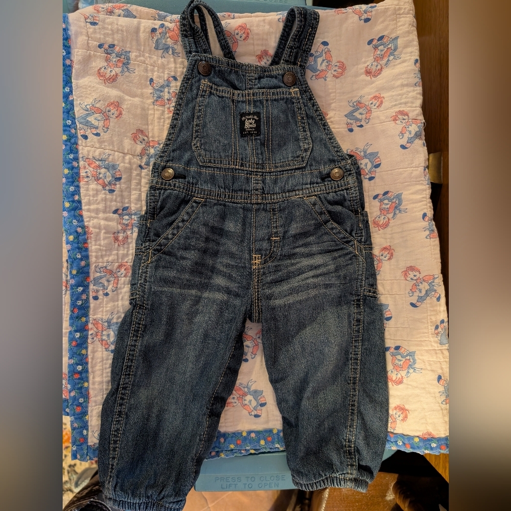 Oshkosh Baby Boy Overalls 9 Months
